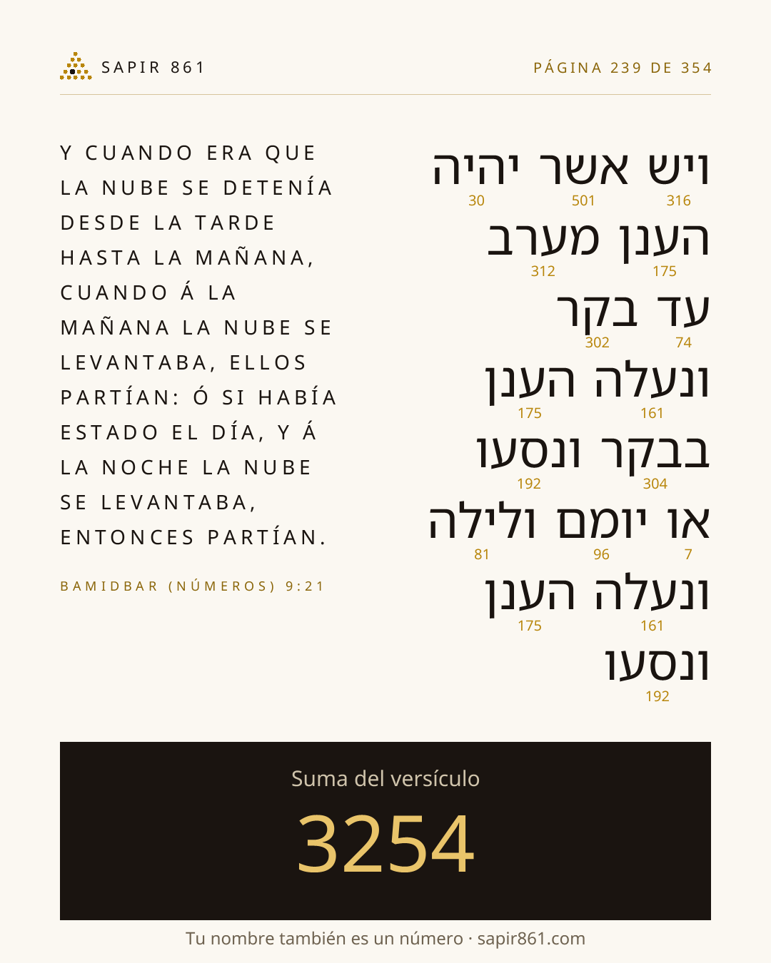 Tarjeta del versículo 239