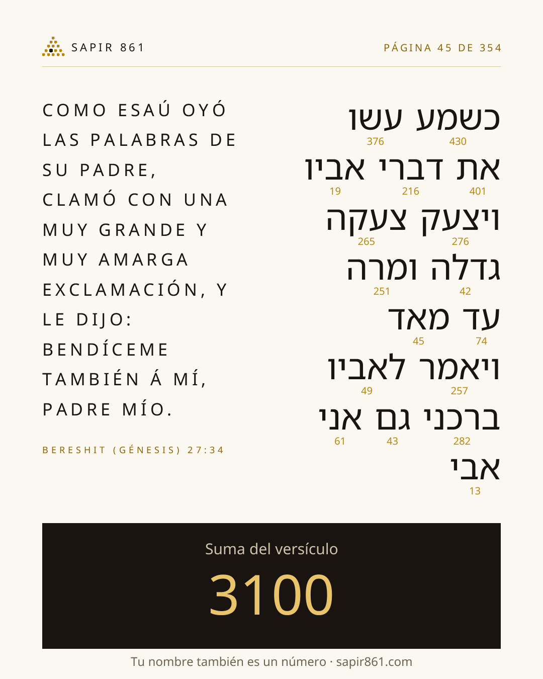 Tarjeta del versículo 45